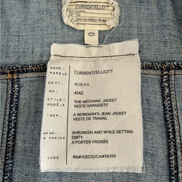 Current/Elliott "The Mechanic" Denim Jacket - Picture 5 of 9